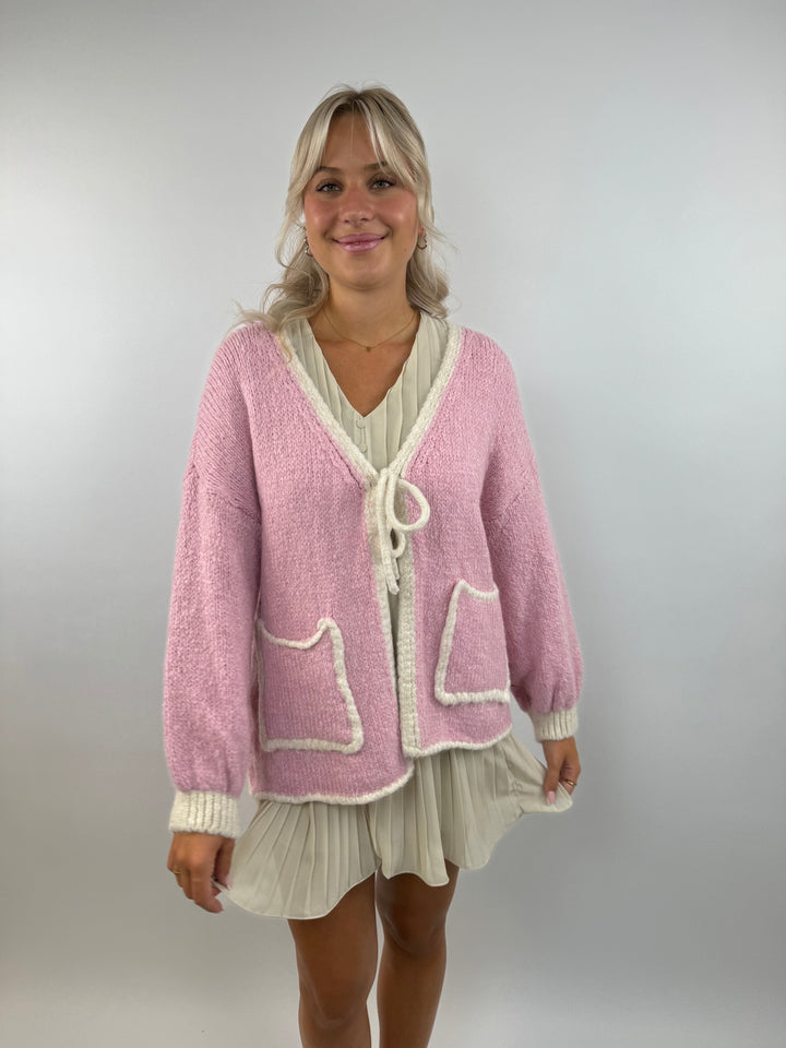 Oversize Cardigan Pretty Pastell