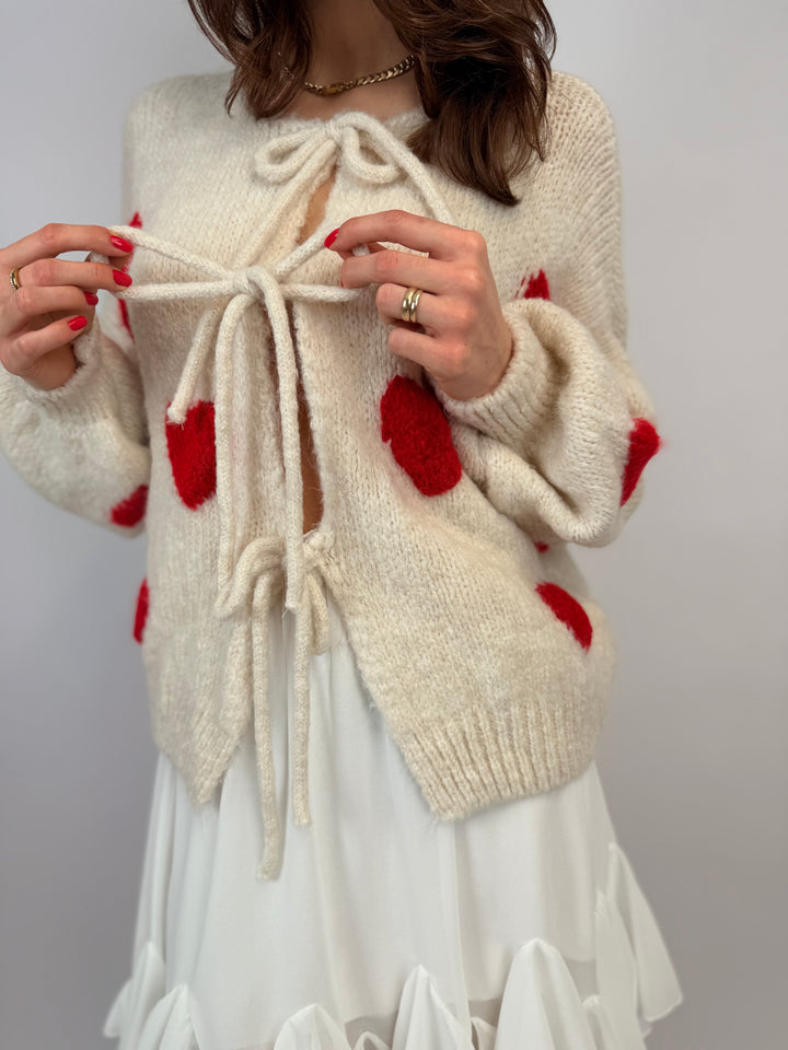 Cardigan mit Schleifen Love