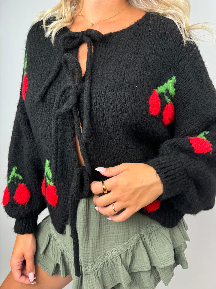 Cardigan mit Schleifen Cute Cherrys