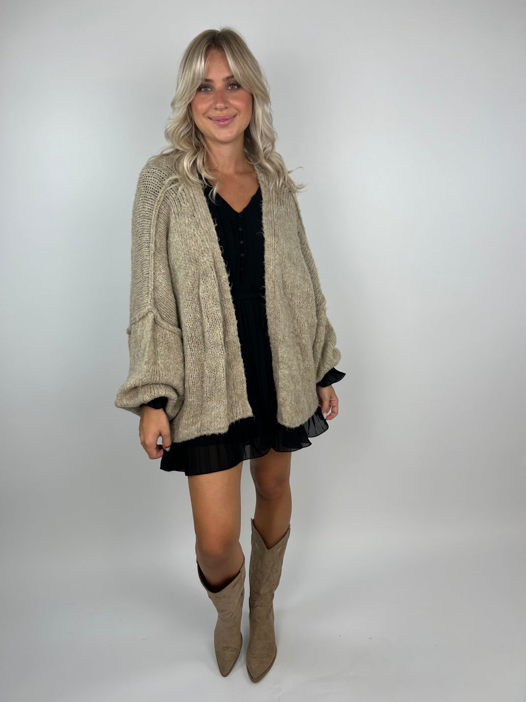 Kurzer Oversize Cardigan Super Cozy