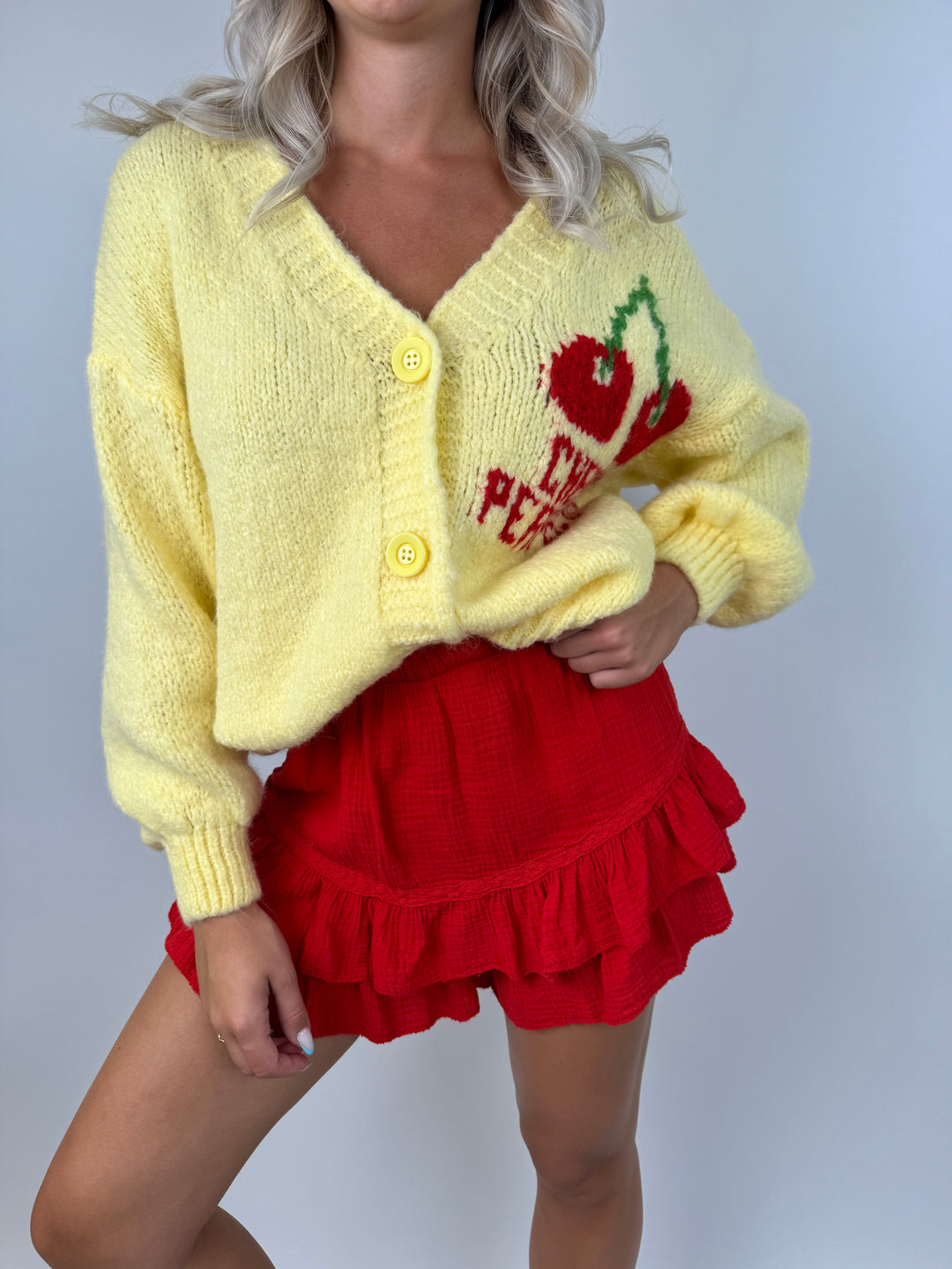 Oversize Cardigan Cherry Perfector