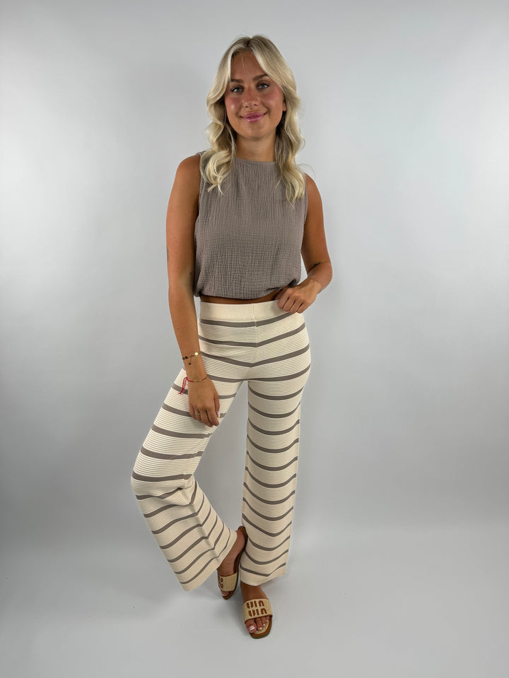 Lange gestreifte Hose Sandy Stripes