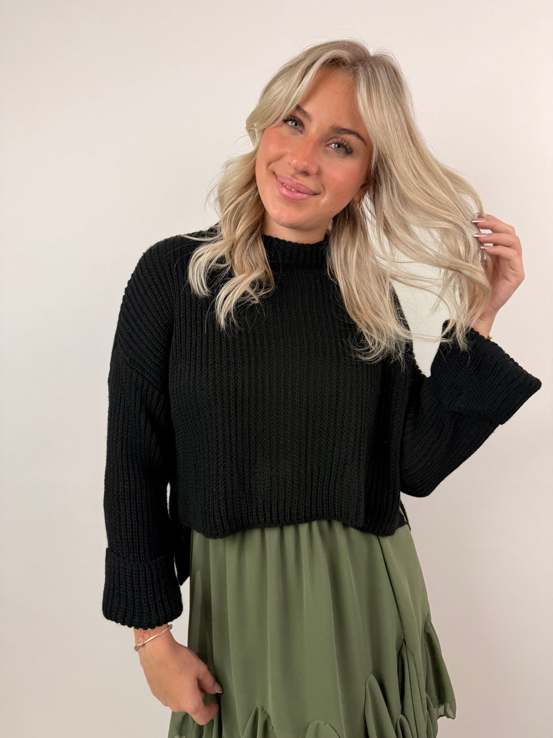 Cropped Strickpullover Emilia