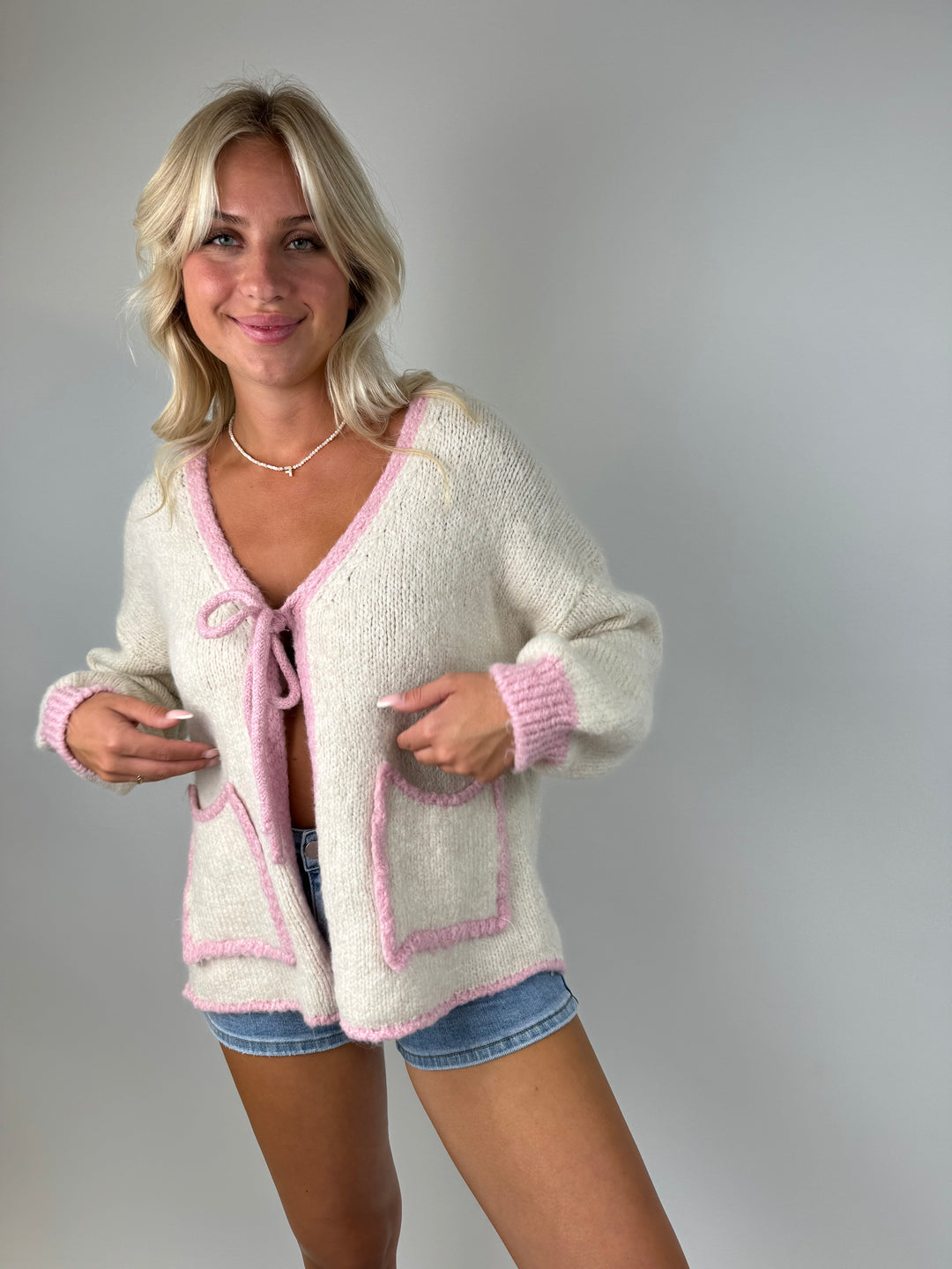 Oversize Cardigan Pretty Pastell