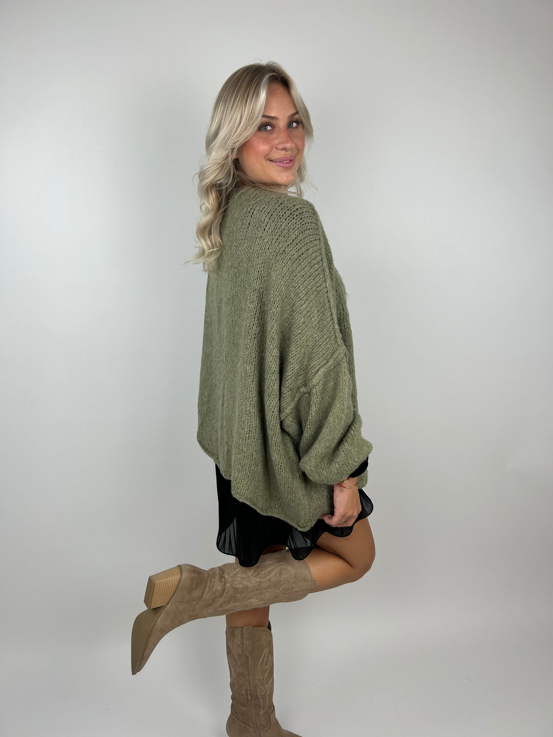 Kurzer Oversize Cardigan Super Cozy