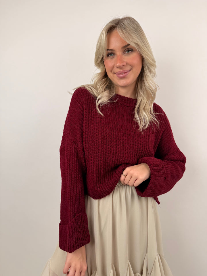 Cropped Strickpullover Emilia