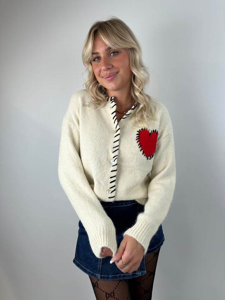 Cardigan Huge Heart