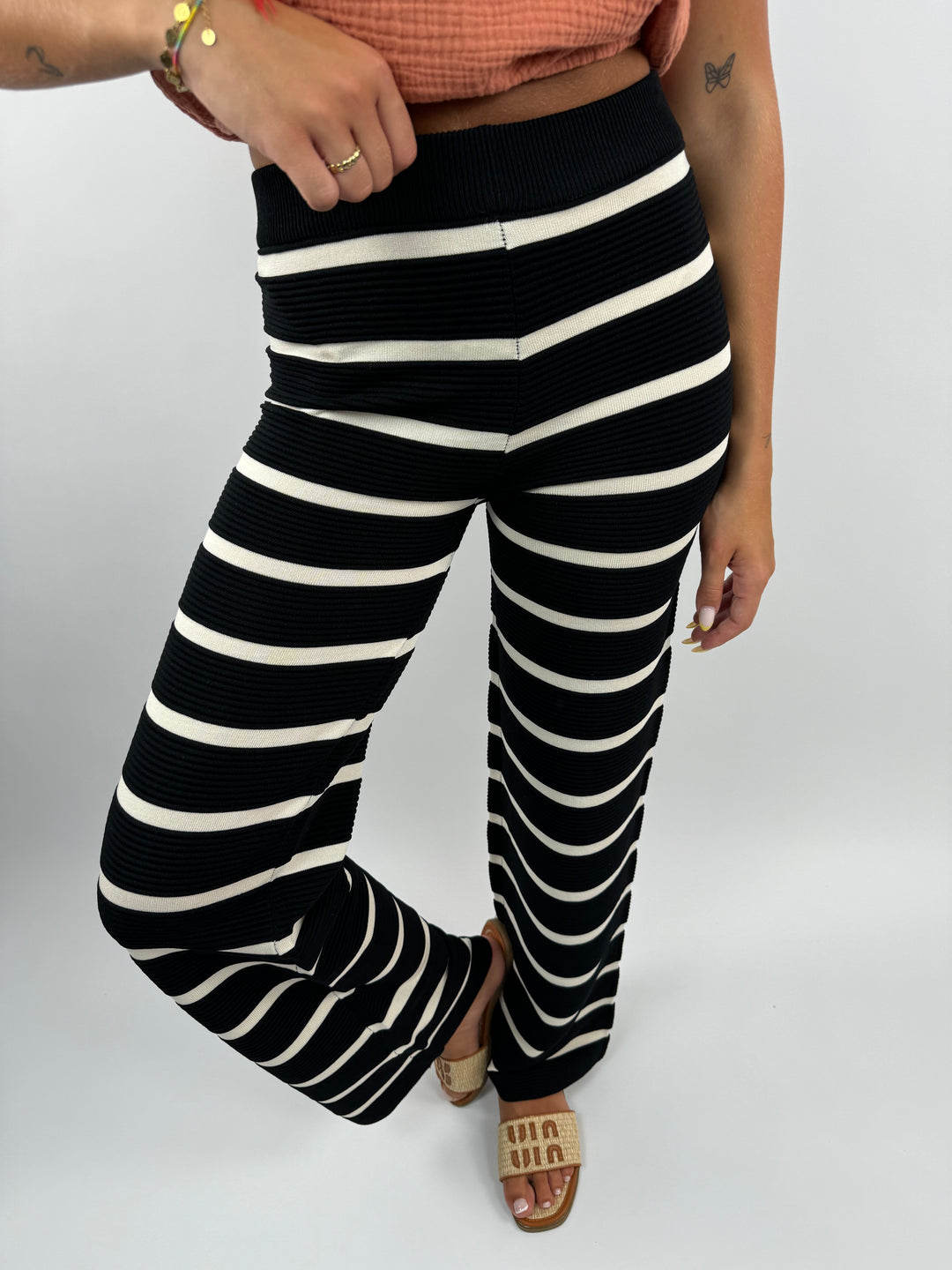 Lange gestreifte Hose Sandy Stripes