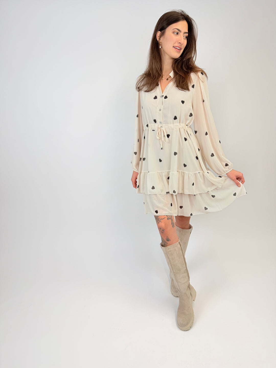 Kleid mit Volant Cute Coeur