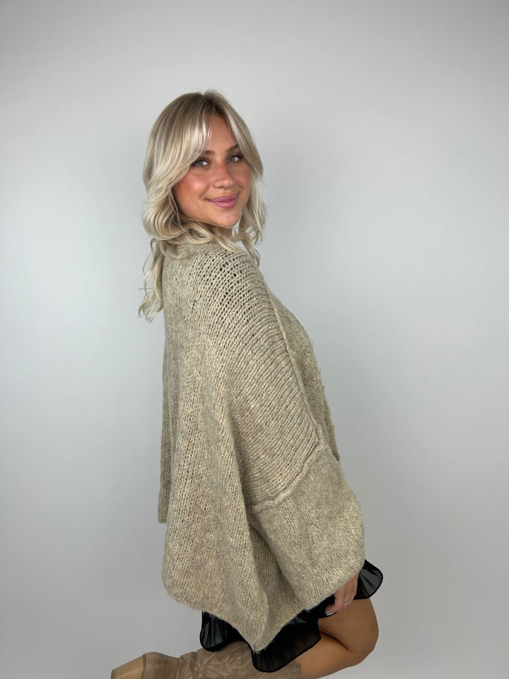 Kurzer Oversize Cardigan Super Cozy