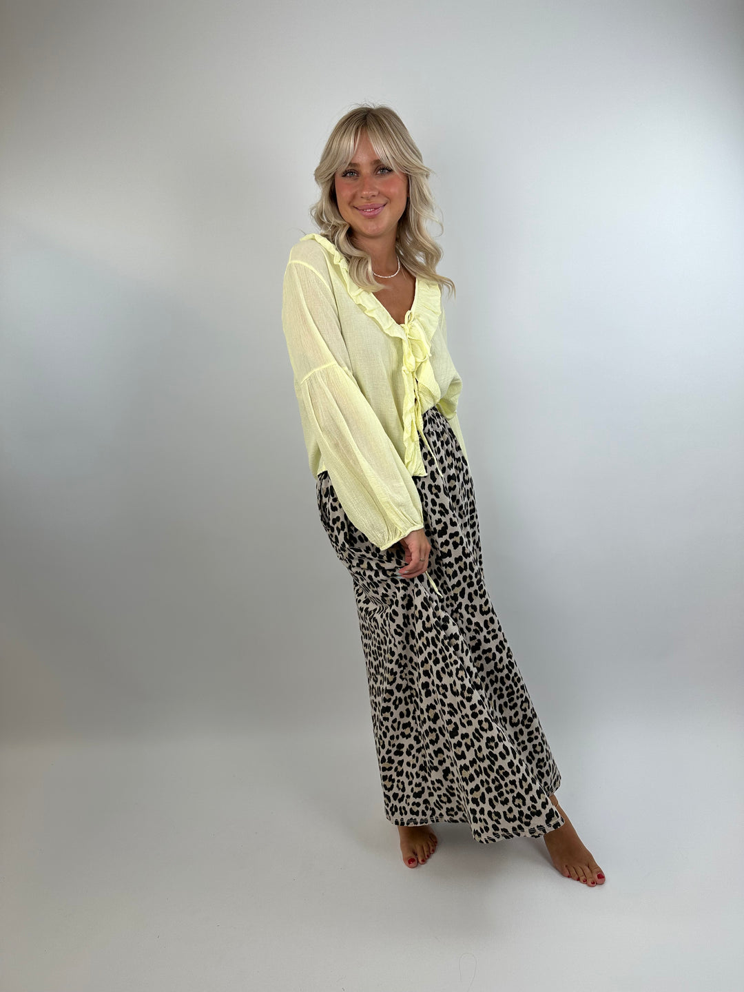 Maxi Sweatrock mit Leoprint