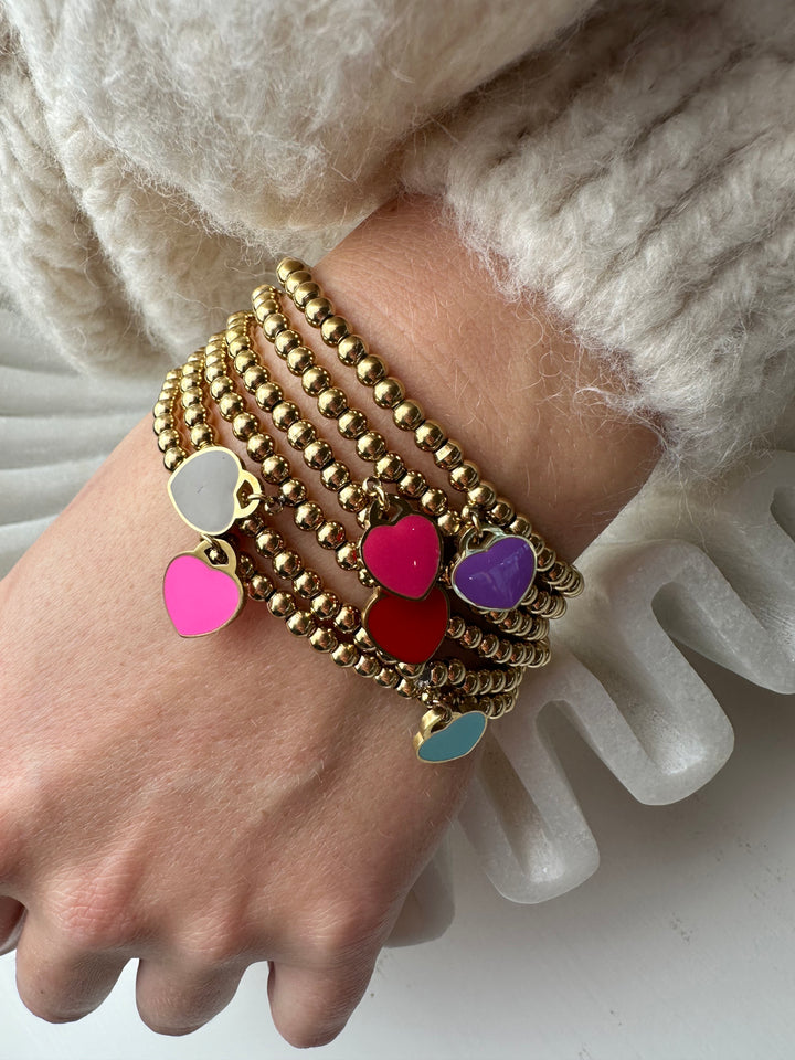 Armband Colorful Hearts