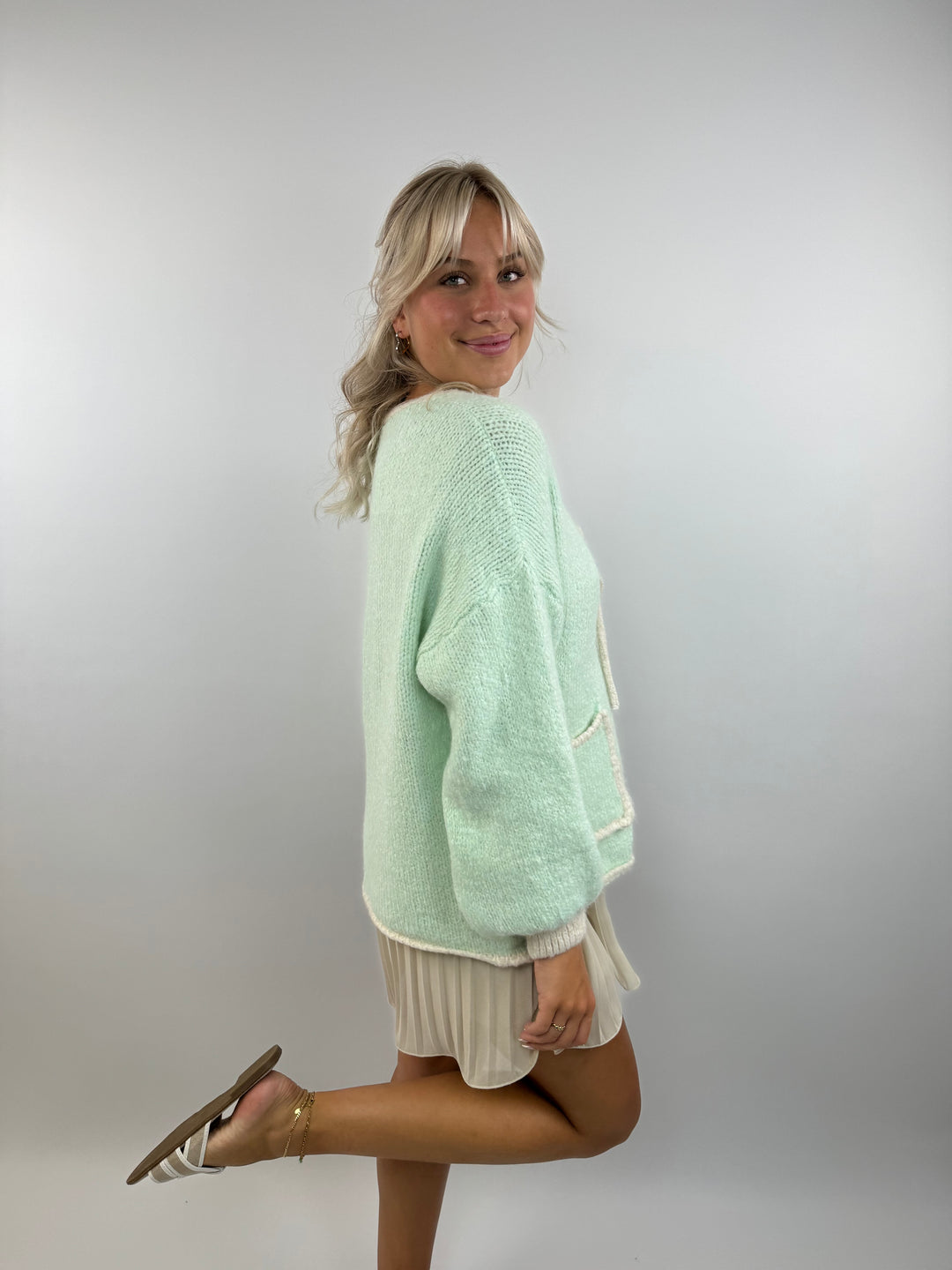 Oversize Cardigan Pretty Pastell