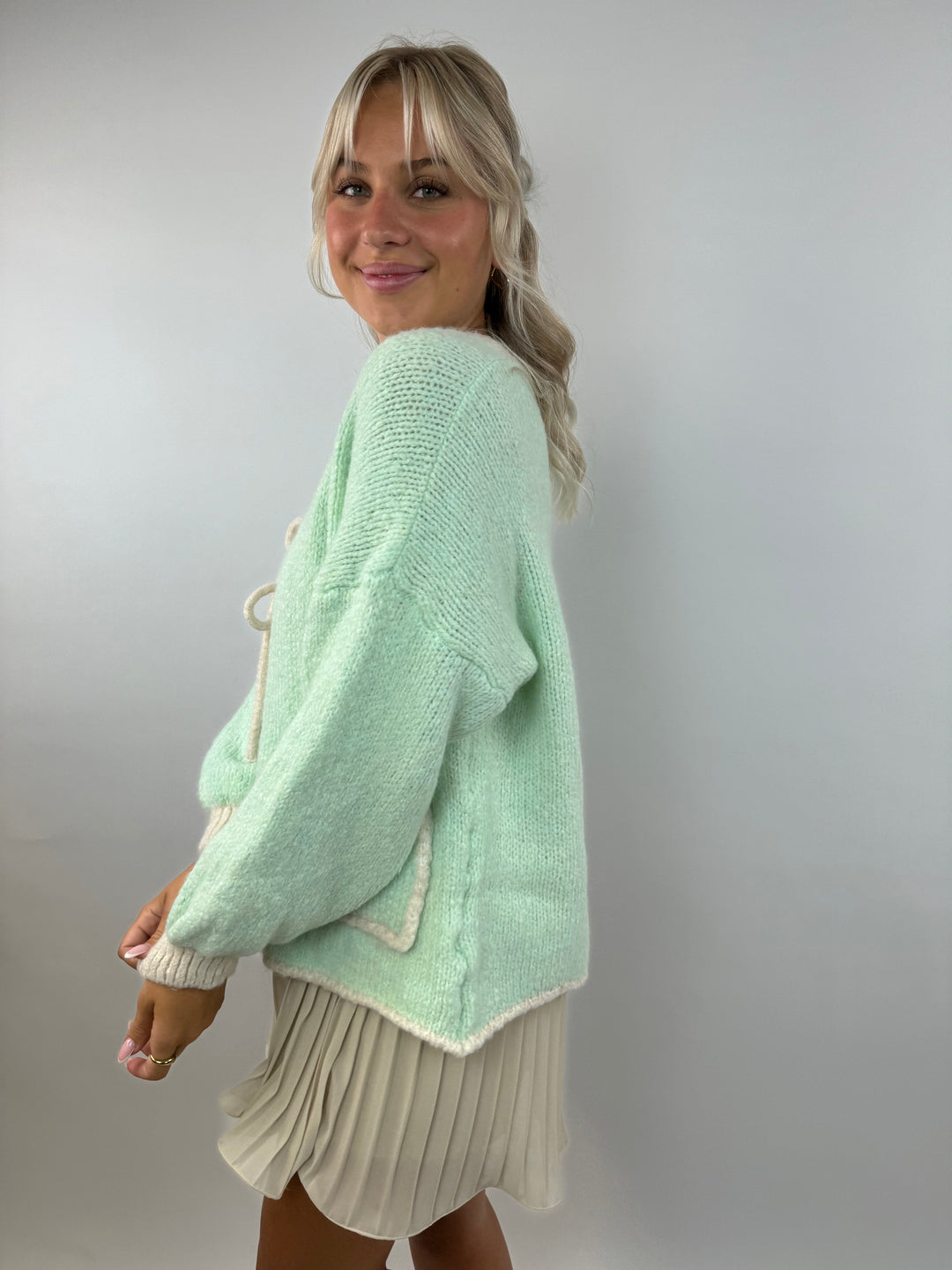 Oversize Cardigan Pretty Pastell