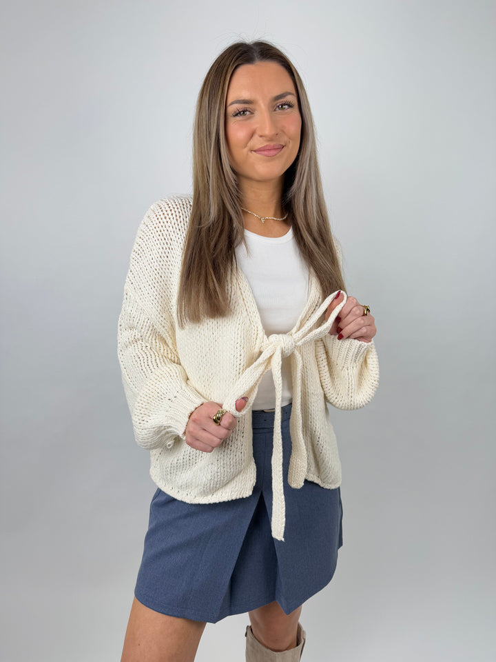 Cardigan mit Schleife Elsa