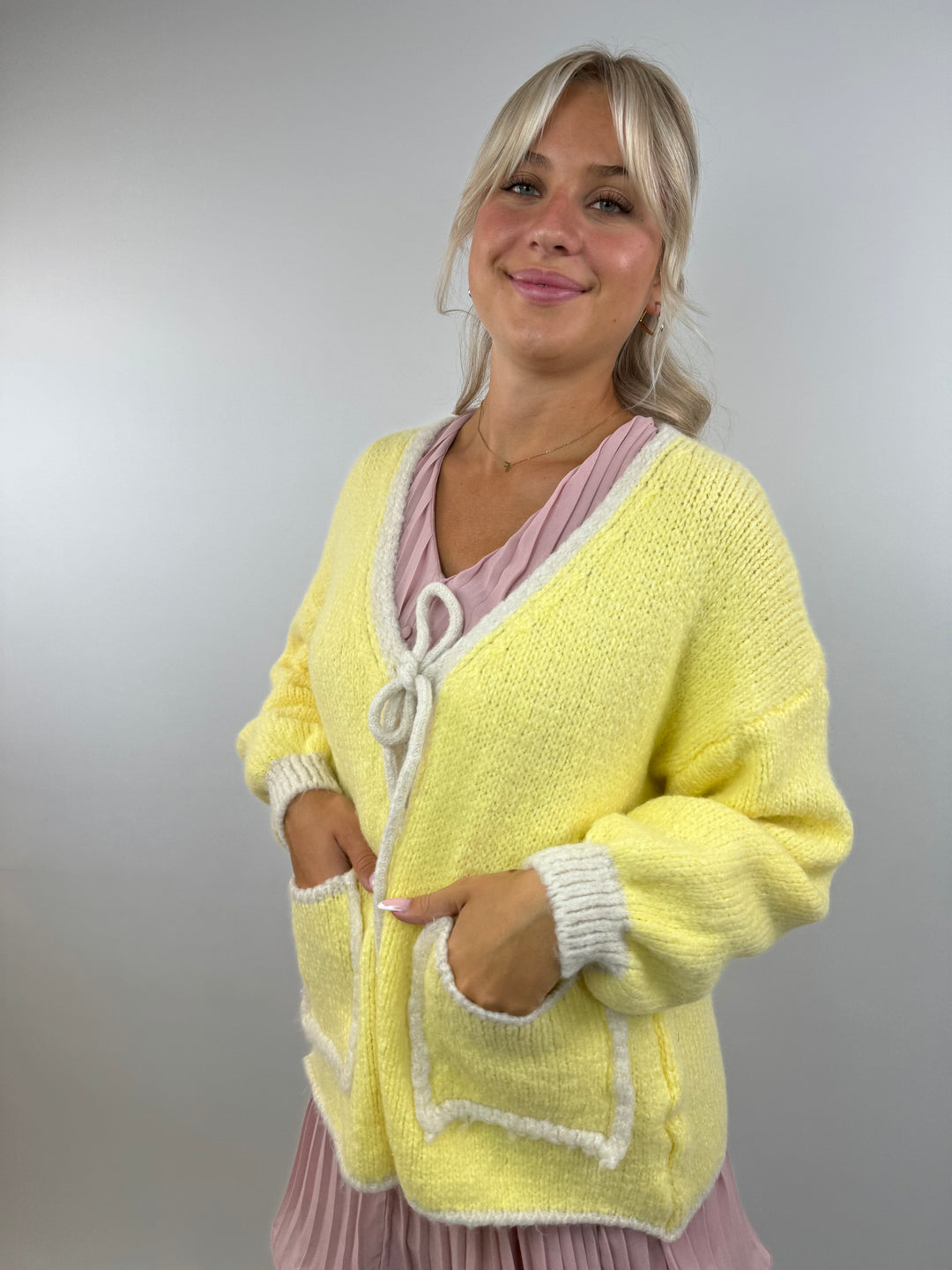 Oversize Cardigan Pretty Pastell