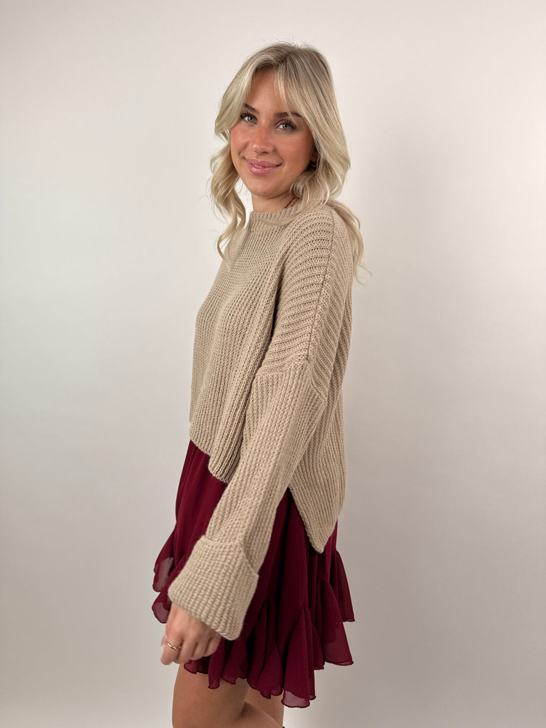 Cropped Strickpullover Emilia