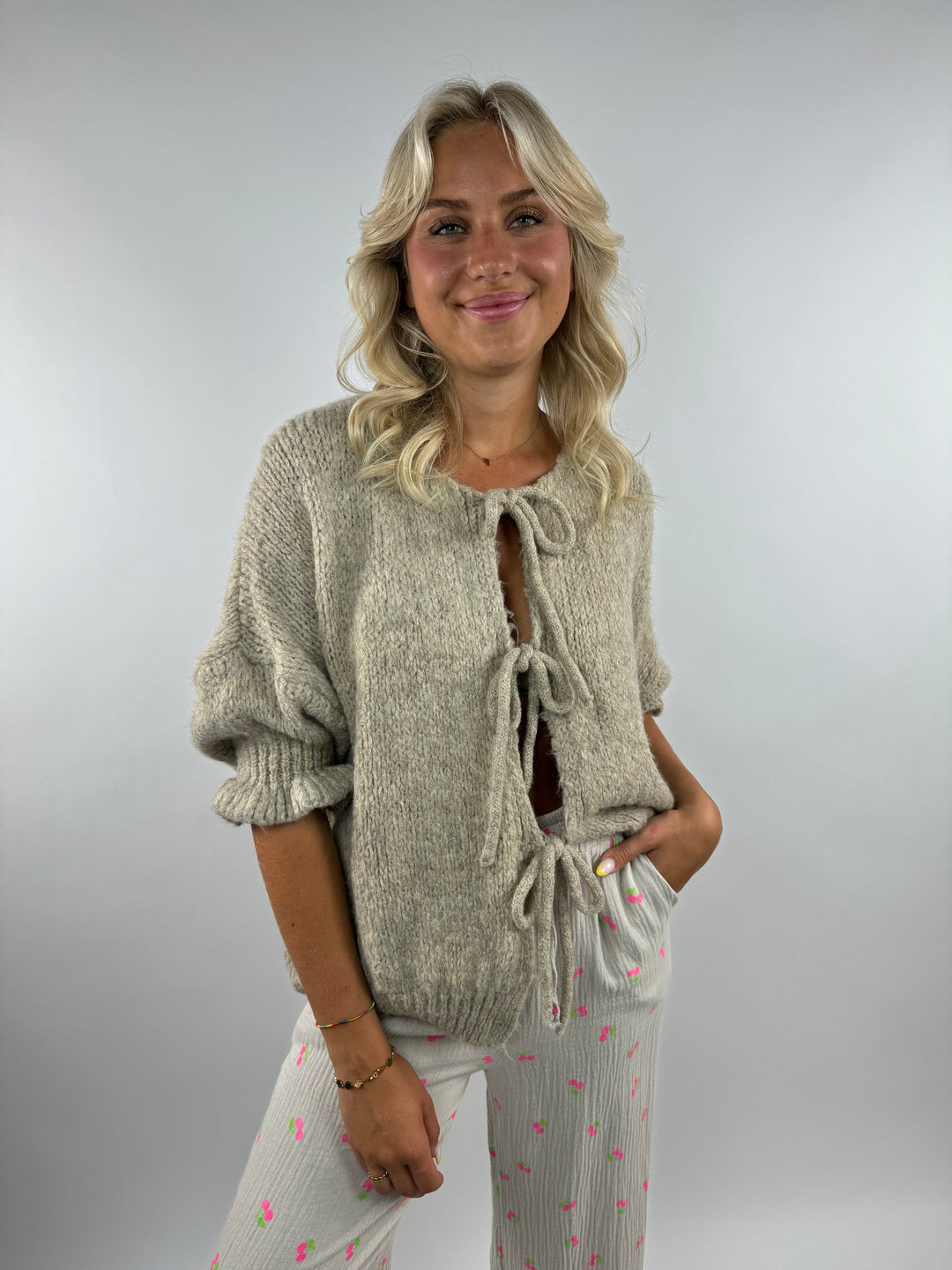 Cardigan mit Schleifen Lilly (3/4-Arm)