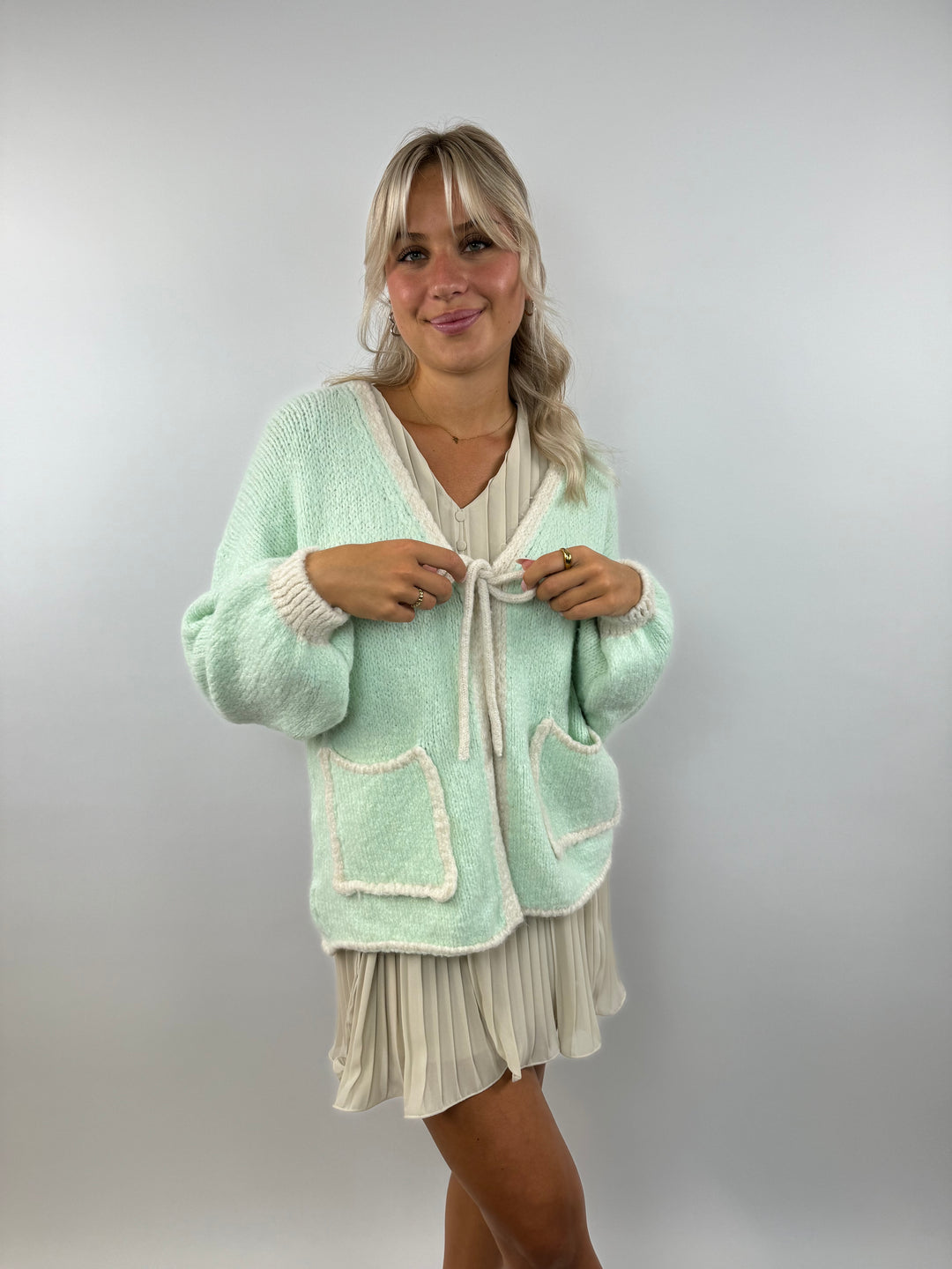 Oversize Cardigan Pretty Pastell