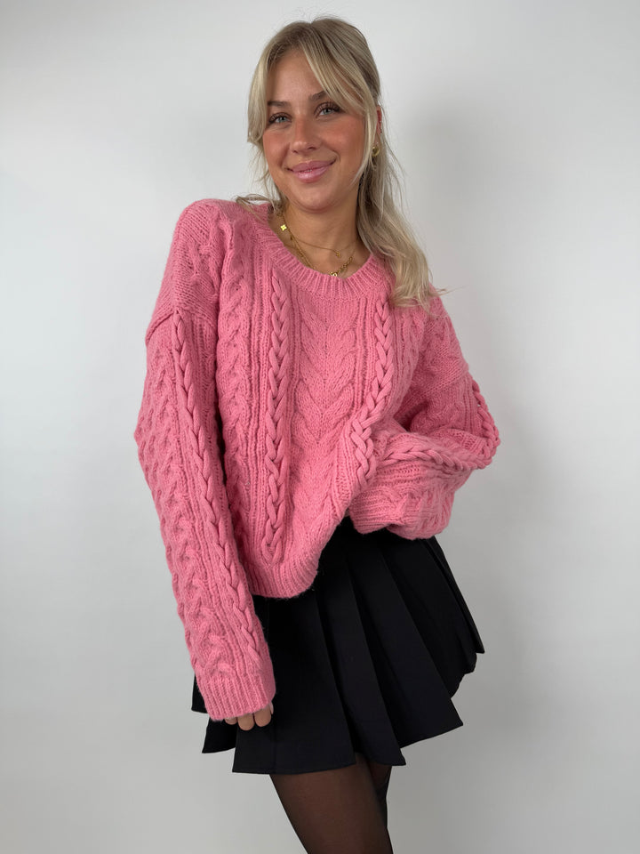 Pullover mit Zopfmuster Kayla