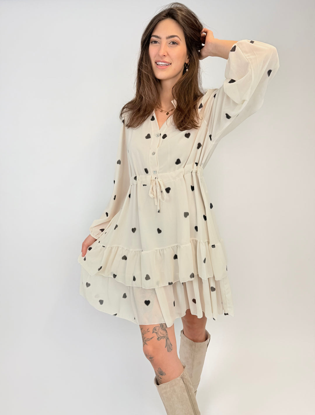 Kleid mit Volant Cute Coeur