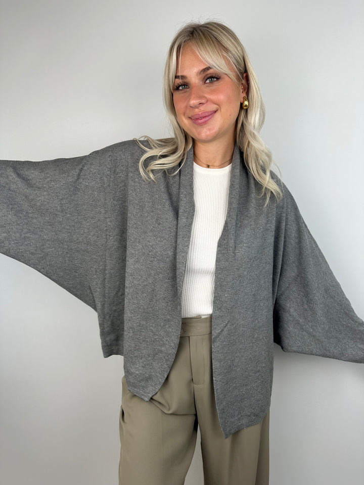 Casual Cardigan mit Wasserfallausschnitt