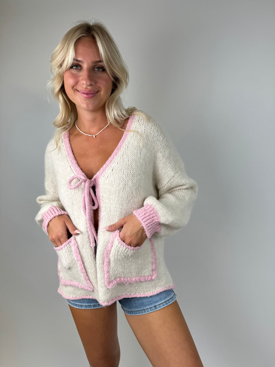 Oversize Cardigan Pretty Pastell