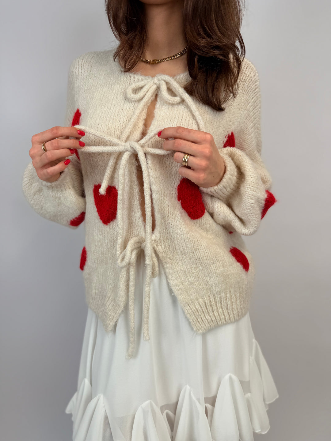 Cardigan mit Schleifen Love