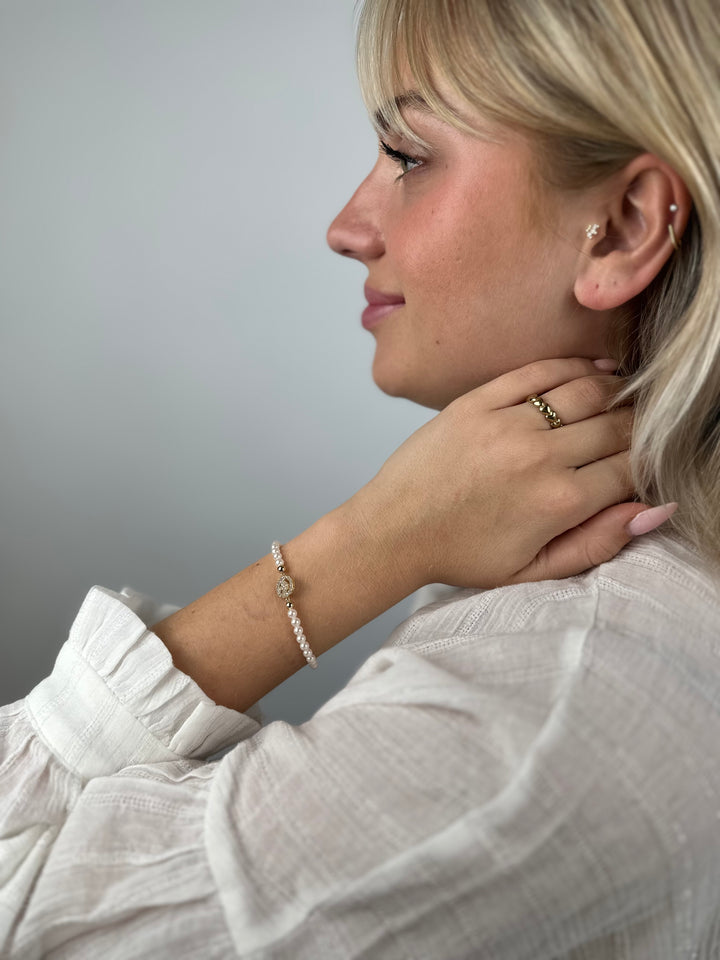 Elastisches Armband Pearly Smile