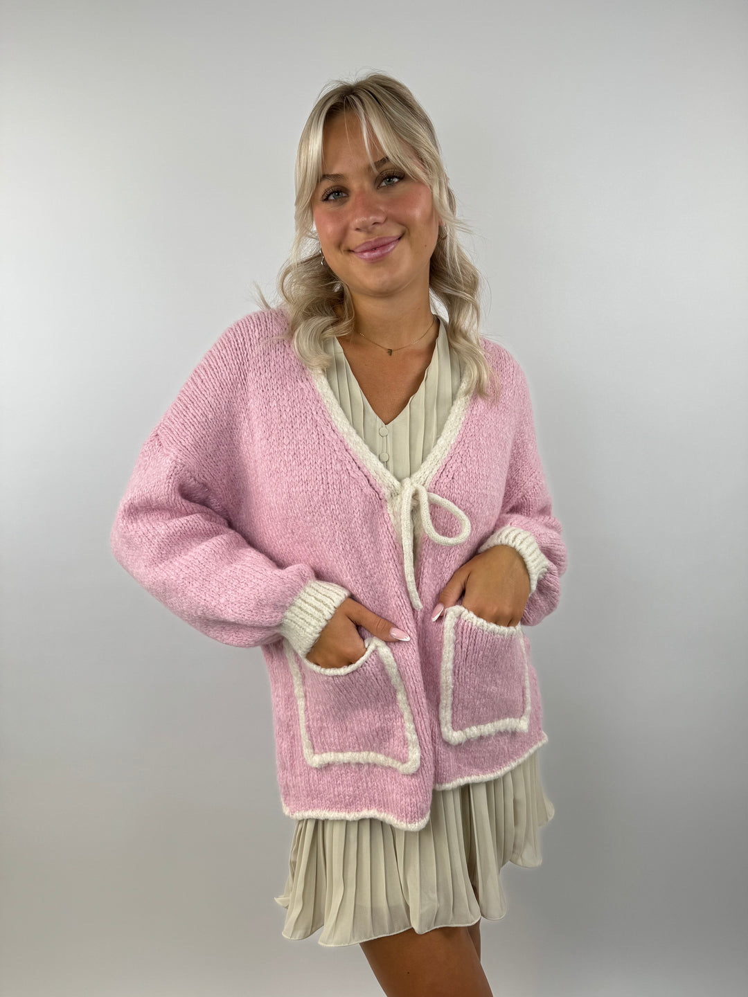 Oversize Cardigan Pretty Pastell