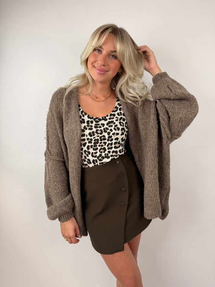 Kurzer Oversize Cardigan Super Cozy