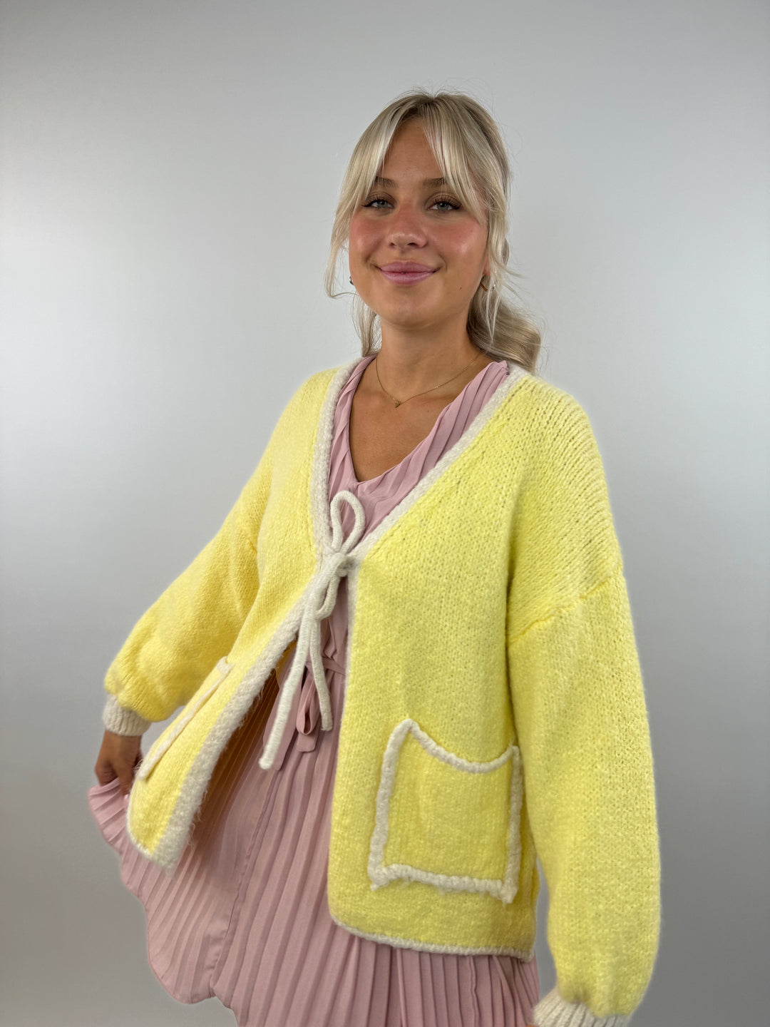 Oversize Cardigan Pretty Pastell