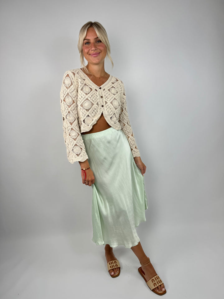 Cropped Häkelcardigan Bohemia