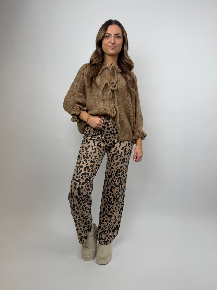 Comfy Hose mit Leoprint