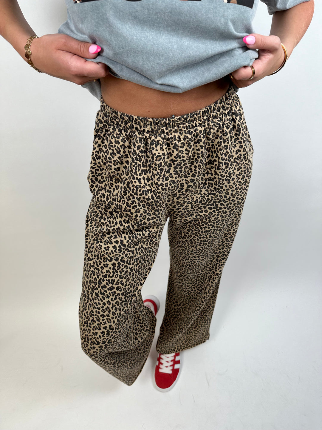 Lange Jersey Hose mit Leoprint