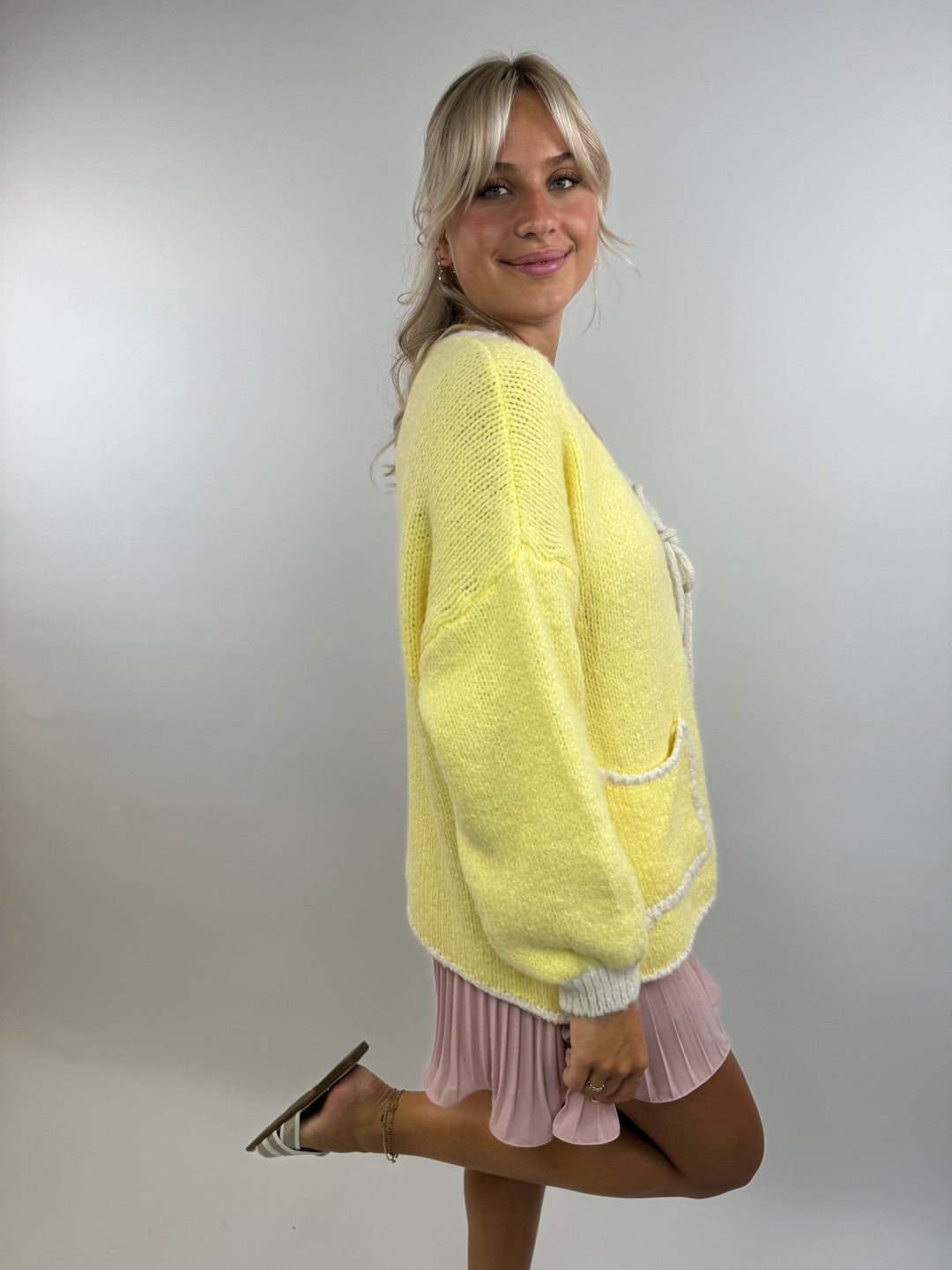 Oversize Cardigan Pretty Pastell