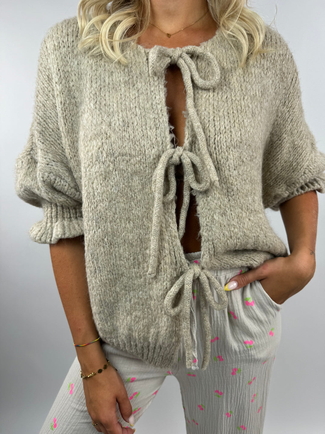 Cardigan mit Schleifen Lilly (3/4-Arm)