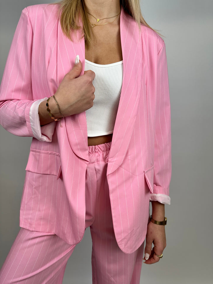 Blazer mit Nadelstreifen