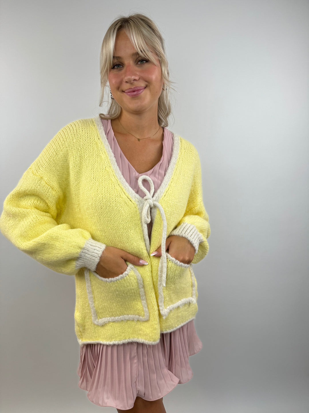 Oversize Cardigan Pretty Pastell