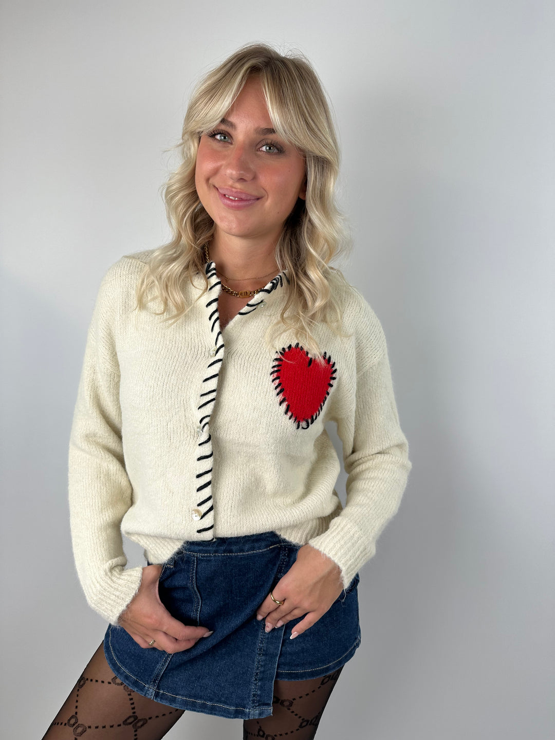 Cardigan Huge Heart