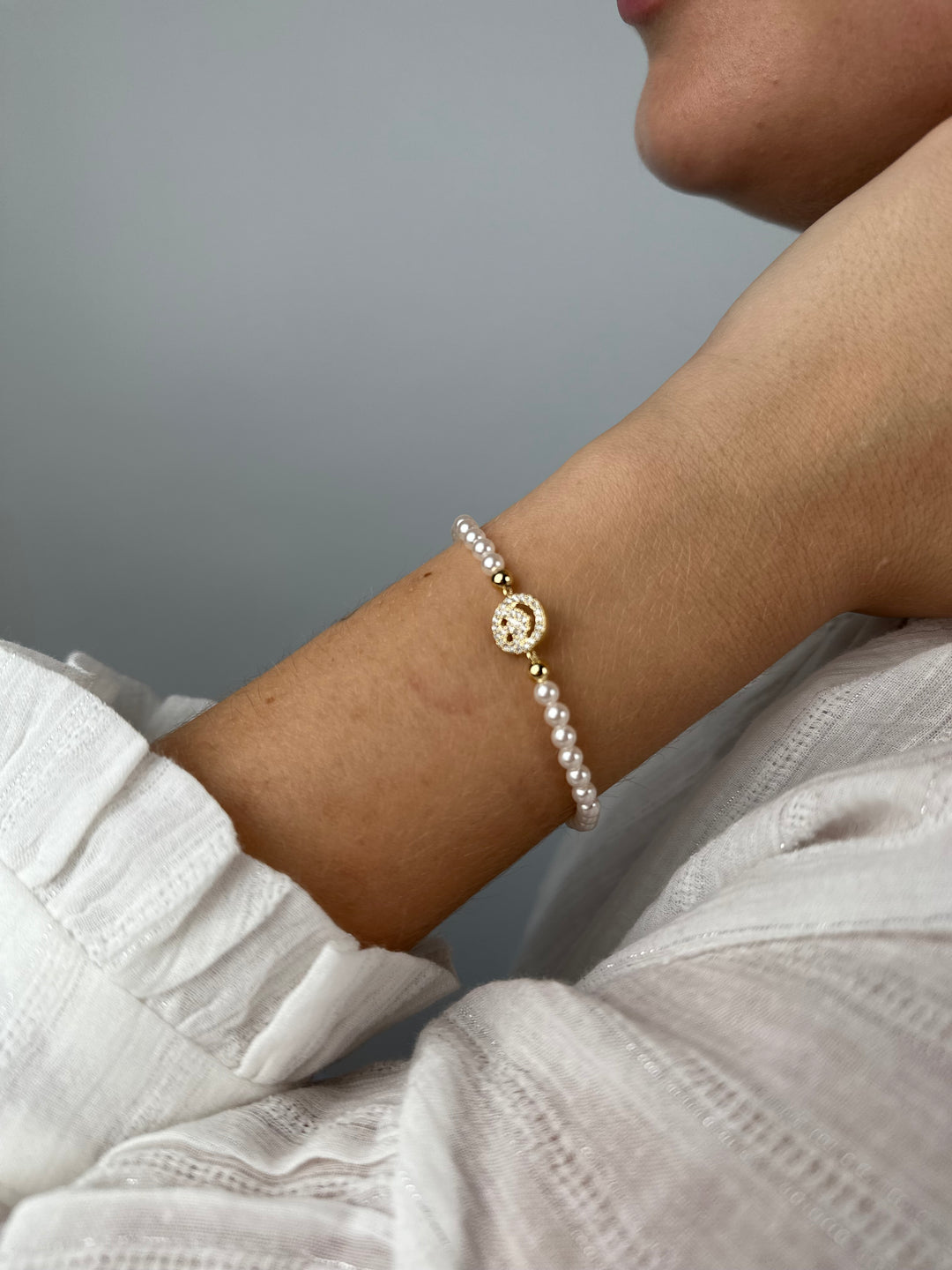 Elastisches Armband Pearly Smile