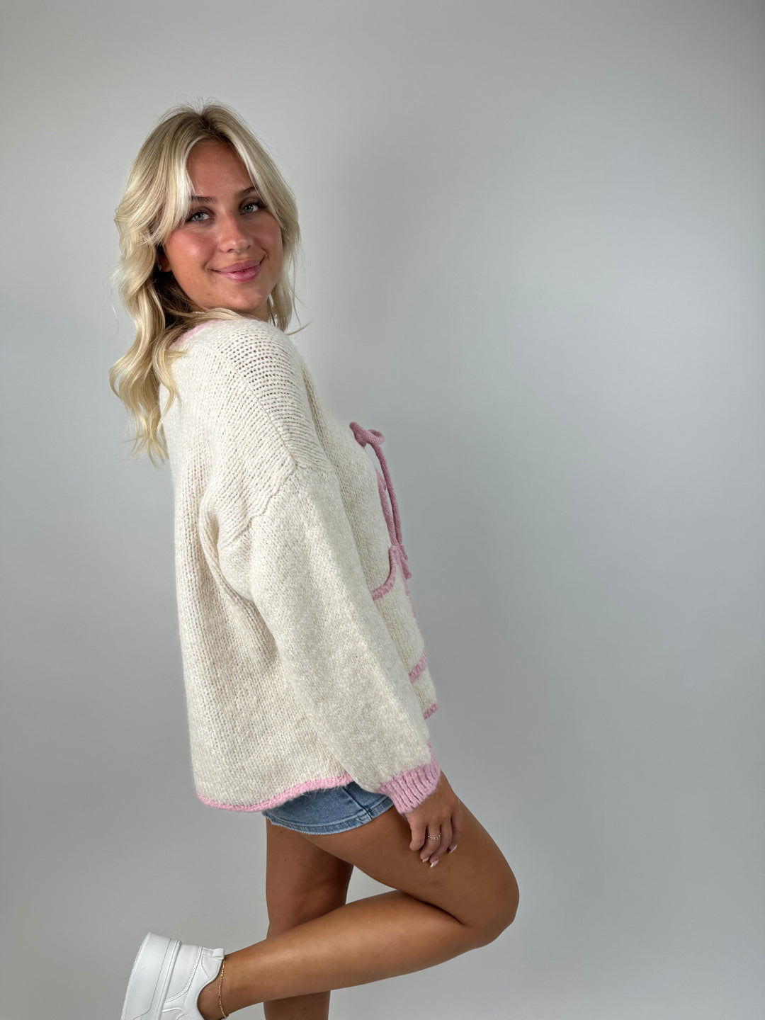 Oversize Cardigan Pretty Pastell