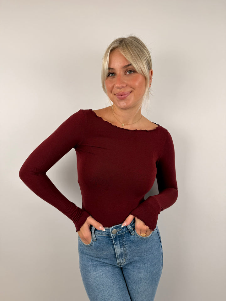 Super Soft Langarmshirt Nadja mit Uboot-Ausschnitt