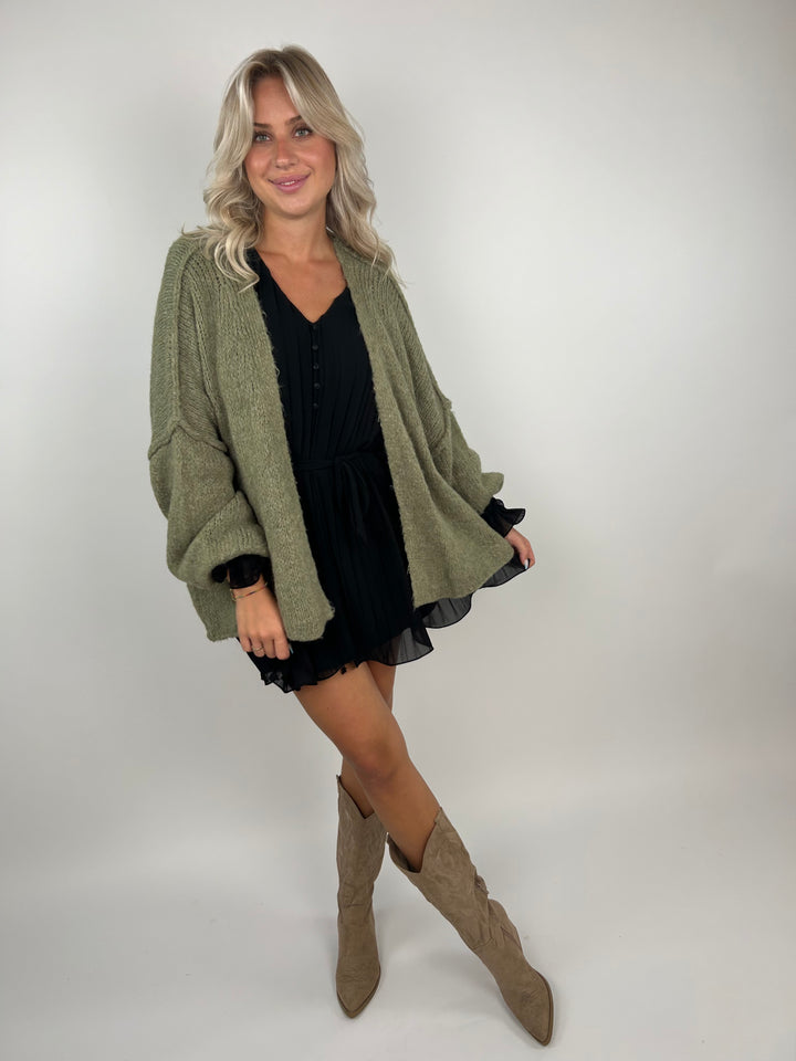 Kurzer Oversize Cardigan Super Cozy