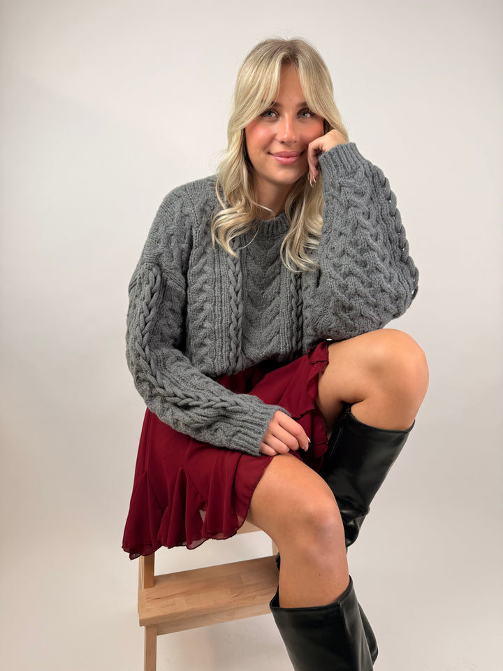 Pullover mit Zopfmuster Kayla