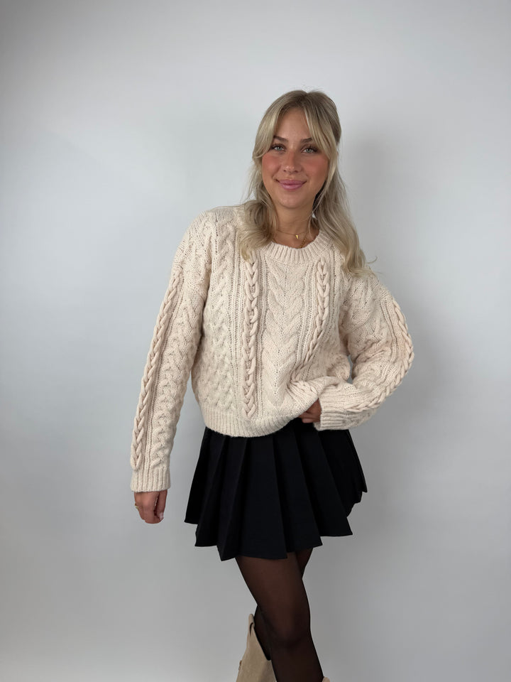 Pullover mit Zopfmuster Kayla