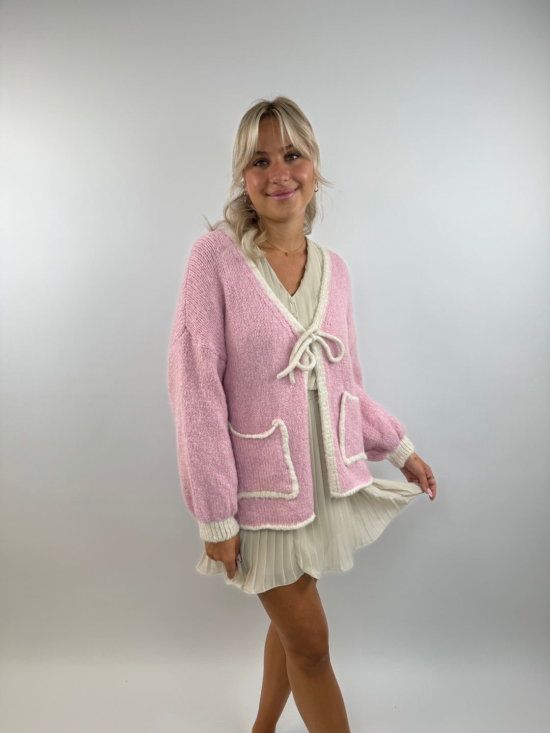 Oversize Cardigan Pretty Pastell