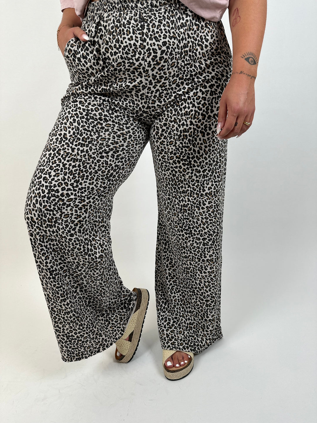 Lange Jersey Hose mit Leoprint