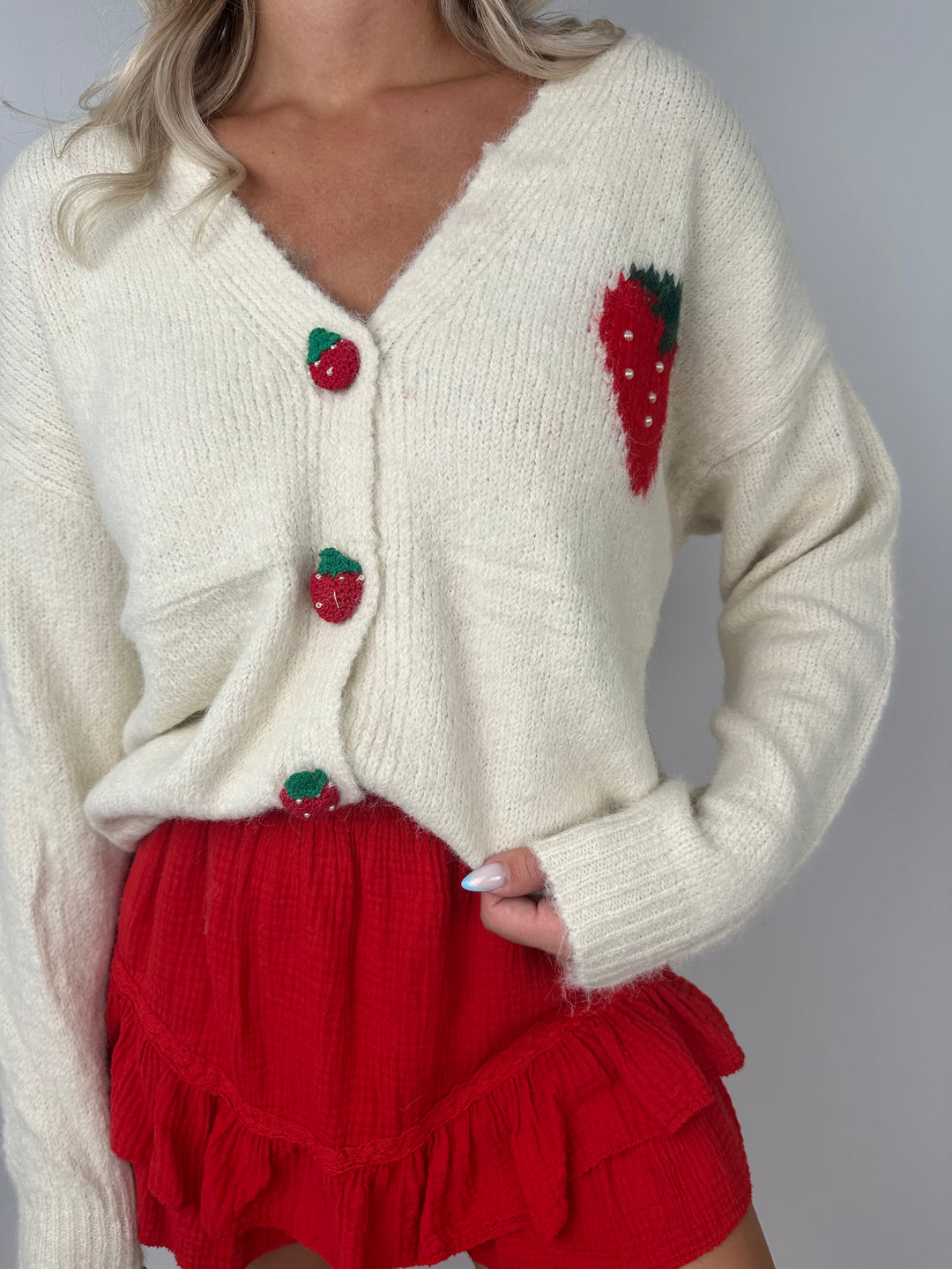 Strickjacke Sweet Strawberrys